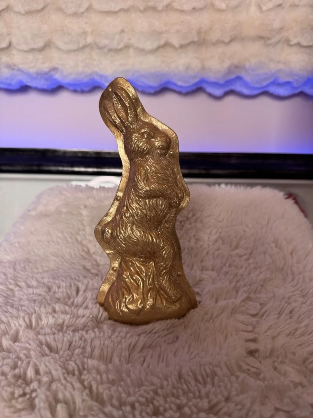 Gold Rabbit Sculpture - Picture 10 of 11